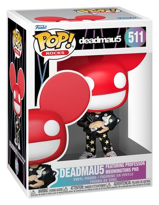Deadmau5 POP! Rocks Vinyl Figur Deadmau5 with Cat 9 cm