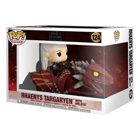 House of the Dragon POP! Rides Deluxe Vinyl Figur Rhaenys Targaryen with Meleys 9 cm