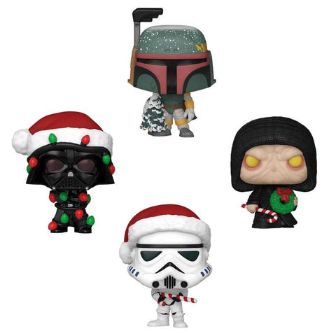 Star Wars Holiday 2024 Pocket POP! Vinyl Schlüsselanhänger 4er-Pack Tree Holiday Box 4 cm