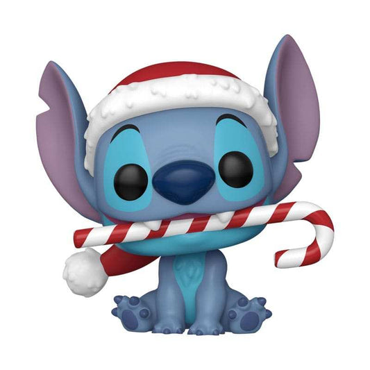 Disney POP! Vinyl Figur Holiday Stitch w/CC 9 cm