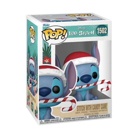 Disney POP! Vinyl Figur Holiday Stitch w/CC 9 cm