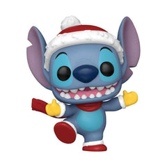 Disney POP! Vinyl Figur Holiday Stitch w/Hat 9 cm