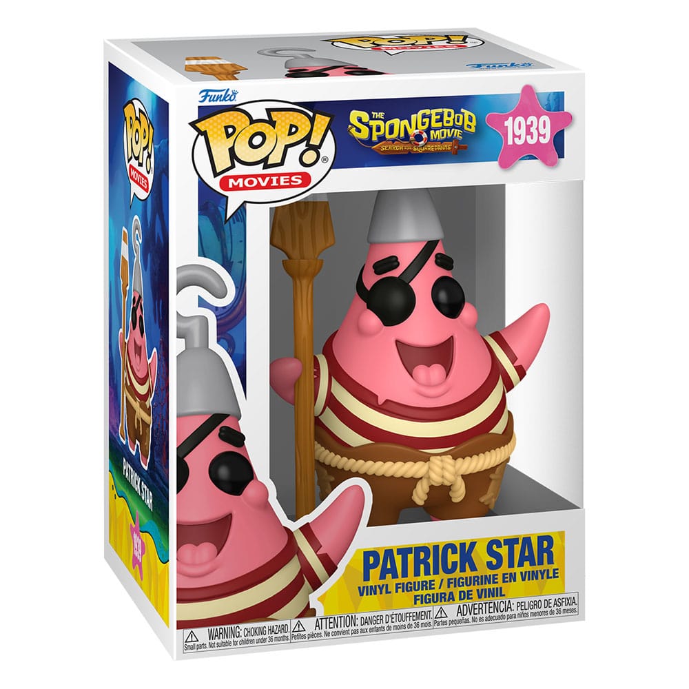 SpongeBob Schwammkopf POP! Vinyl Figur Patrick Star (Pirate) 9 cm