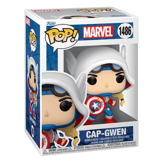 Marvel POP! Vinyl Figur Cap-Gwen 9 cm