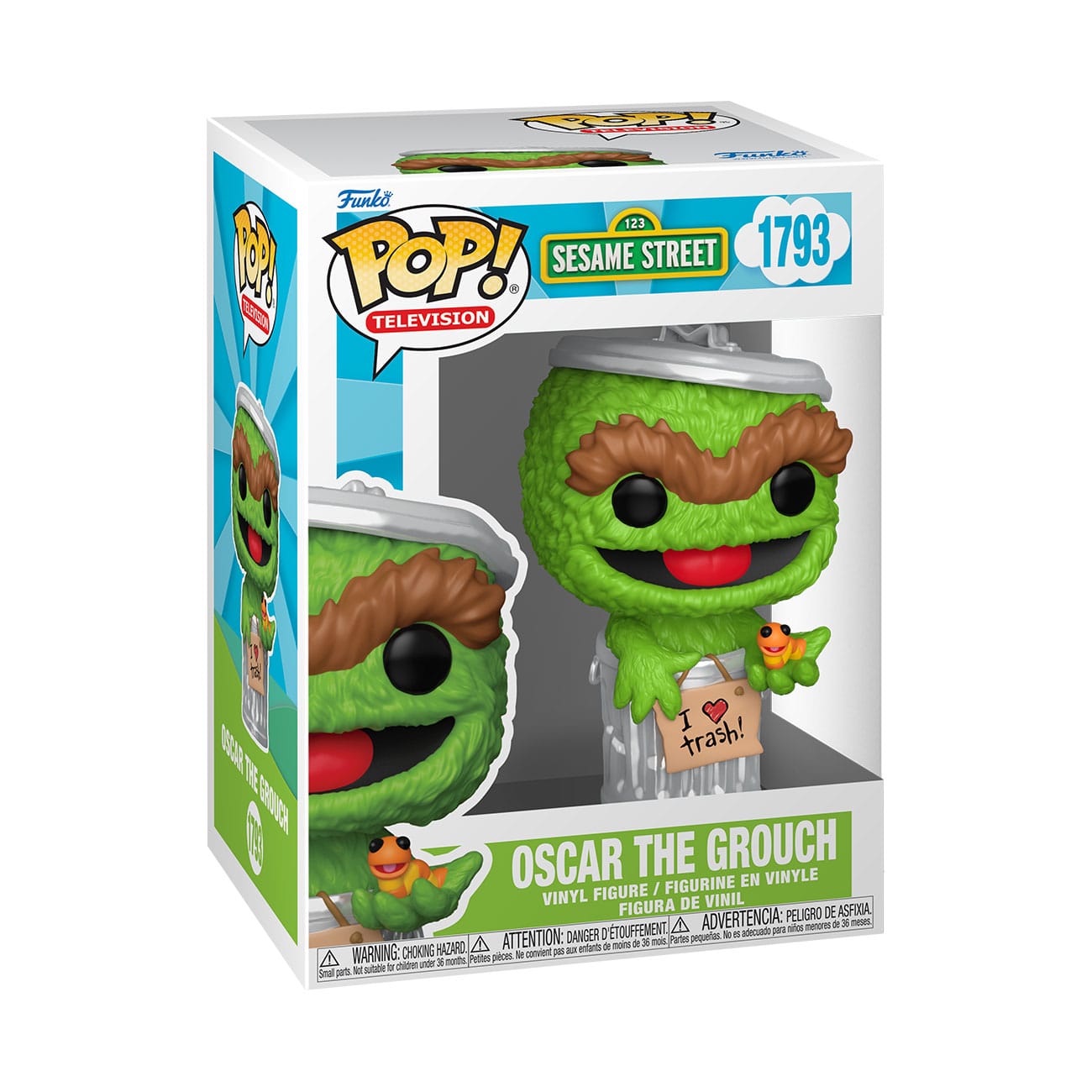 Sesamstraße POP! TV Vinyl Figur Oscar the Grouch 9 cm