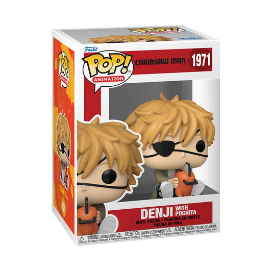 Chainsaw Man POP! Games Vinyl Figur Denji & Pochita 9 cm