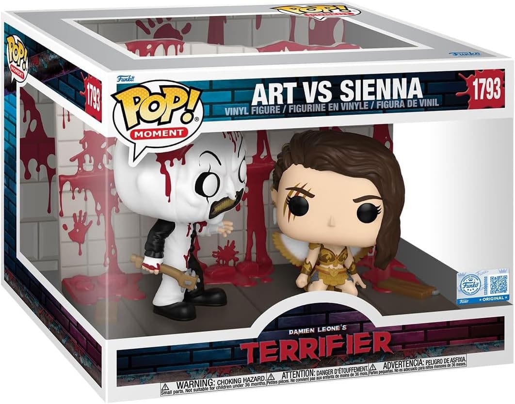 Terrifier 2 POP Moments Vinyl Figuren Art vs Sienna 9 cm
