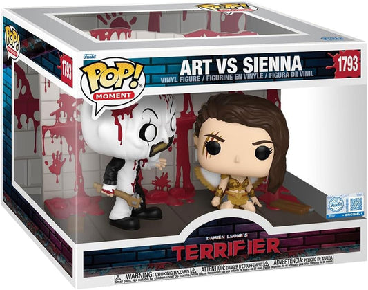 Terrifier 2 POP Moments Vinyl Figuren Art vs Sienna 9 cm