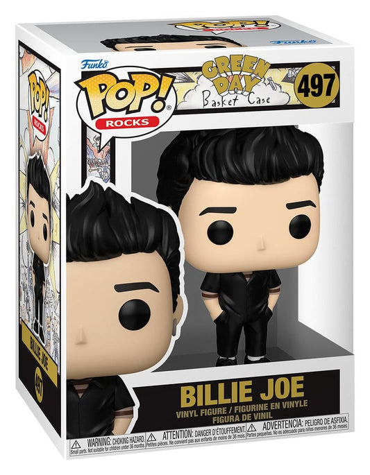 Green Day POP! Rocks Vinyl Figur Billie Joe (Basket Case) 9 cm
