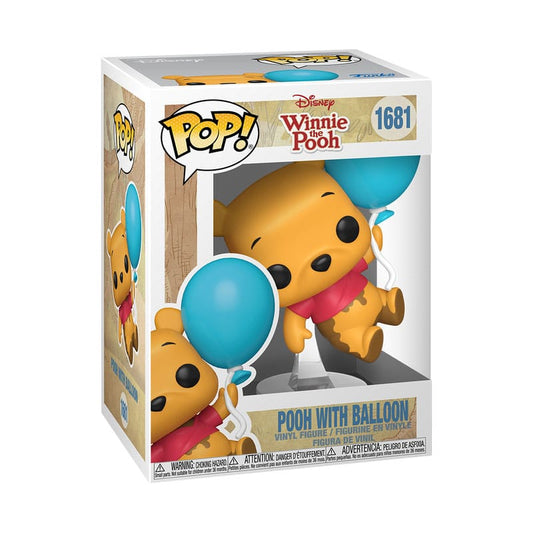 Disney POP! Animation Vinyl Figur Pooh w/Balloon 9 cm