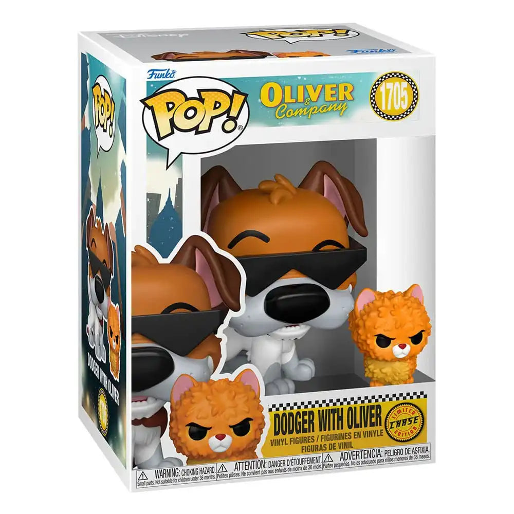 Oliver & Co. POP!&Buddy Movies Vinyl Figuren Dodger w/Oliver w/Chase 9 cm Sortiment (6)