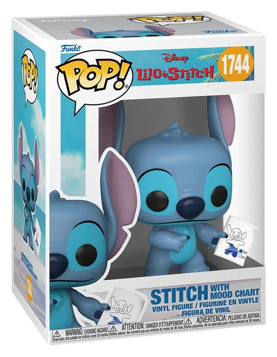 Lilo & Stitch POP! Vinyl Figur Stitch with Mood Chart 9 cm