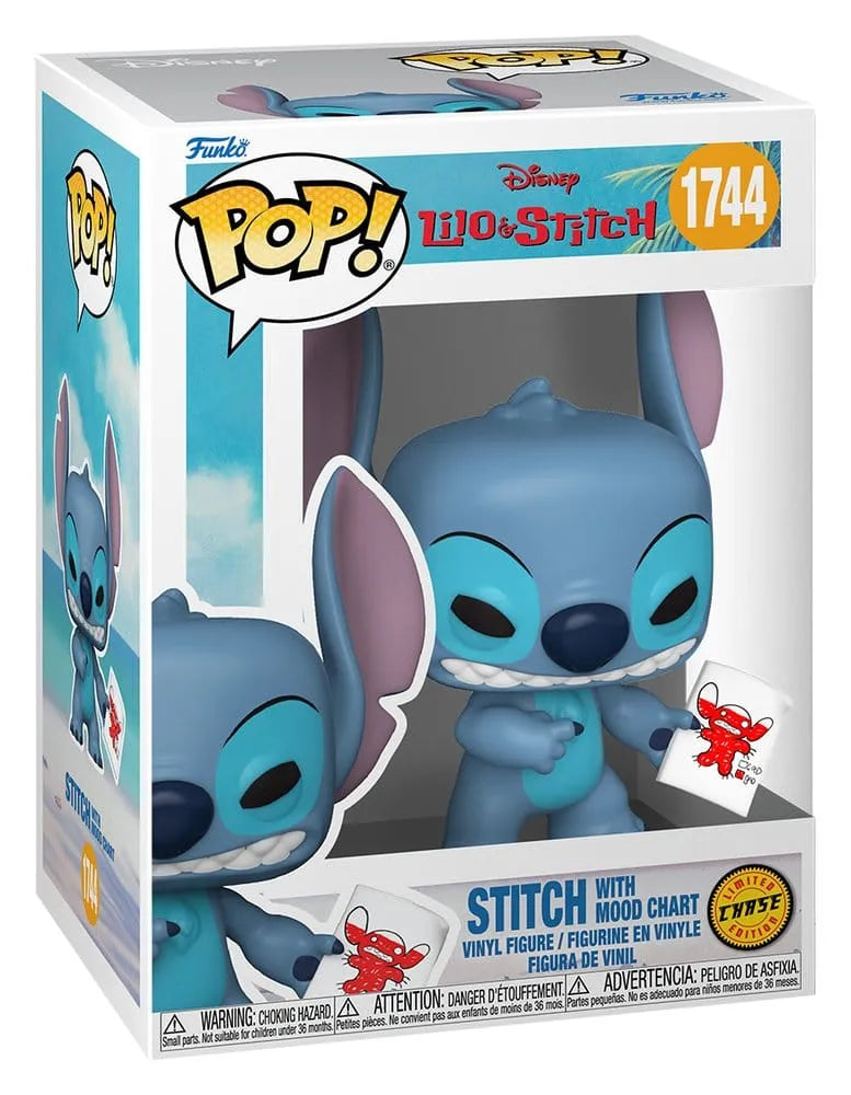 Lilo & Stitch POP! Vinyl Figur Stitch with Mood Chart 9 cm