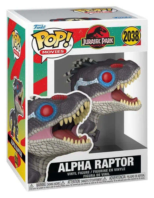 Jurassic Park POP! Movies Vinyl Figur Alpha Raptor 9 cm