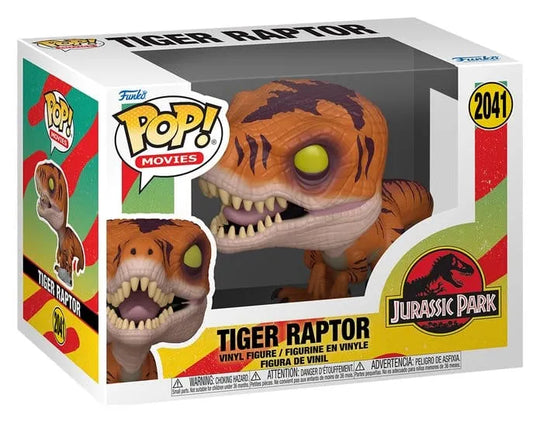 Jurassic Park POP! Movies Vinyl Figur Tiger Raptor 9 cm