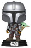 Star Wars: The Mandalorian and Grogu POP! Vinyl Wackelkopf-Figur The Mandalorian with Grogu 9 cm