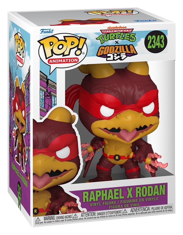 Godzilla x Turtles POP! Animation Vinyl Figur Raphael X Rodan 9 cm