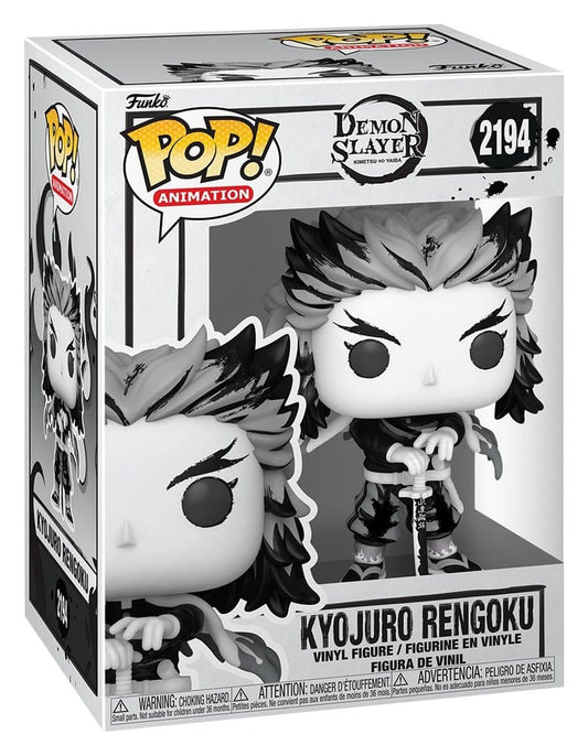 Demon Slayer: Kimetsu no Yaiba POP! Animation Vinyl Figuren Rengoku(Sumi-Ink) 9 cm