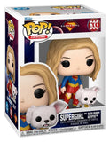 Supergirl (2026) POP! Heroes Vinyl Figur Supergirl with Puppy Krypto 9 cm