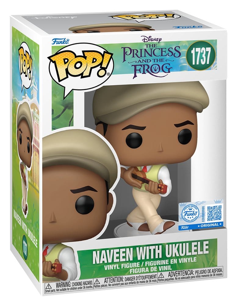 Küss den Frosch POP! Disney Vinyl Figur Naveen w/Ukulele 9 cm