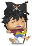 One Piece POP! Vinyl Animation Figur Luffy w/Flag 9 cm