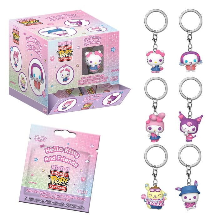 Sanrio POP! Vinyl Schlüsselanhänger 4 cm Hello Kitty & Friends Display (12)