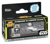Star Wars Bitty POP! Ride Vinyl Figur N1 w/Mando 2,5 cm