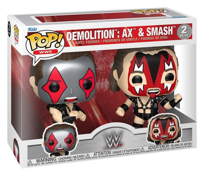 WWE POP! Vinyl Figuren 2er-Pack Ax & Smash 9 cm