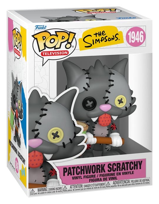 Die Simpsons POP! Animation Vinyl Figur Scratchy Patchwork 9 cm