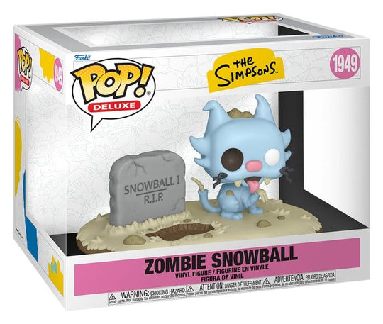 Die Simpsons POP! Deluxe Vinyl Figur Zombie Snowball 9 cm