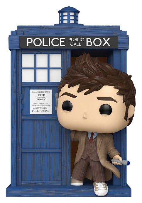 Doctor Who POP! Rides Deluxe Vinyl Figur Tenth Doctor with TARDIS 9 cm