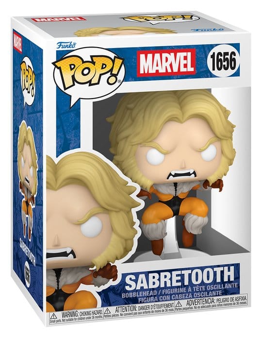 Marvel Weapon X Program POP! Vinyl Figur Sabertooth 9 cm