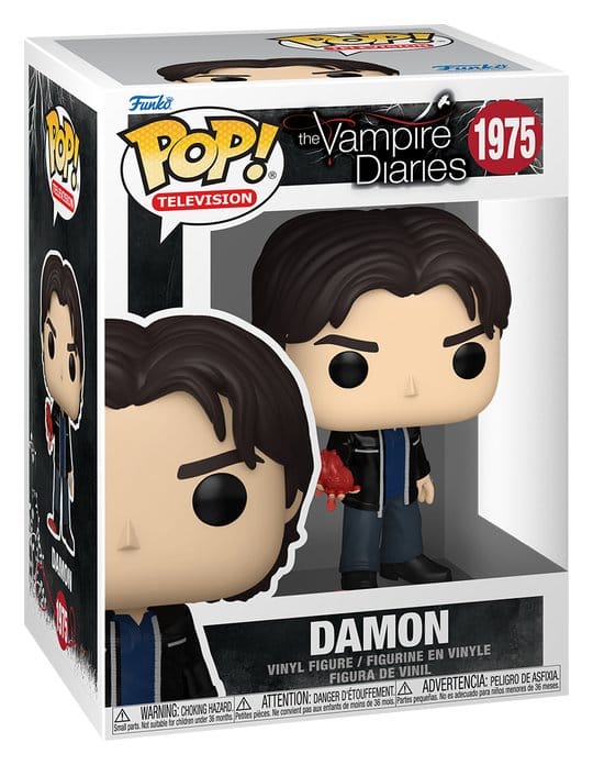 Vampire Diaries POP! Animation Vinyl Figuren Damon w/Chase 9 cm Sortiment (6)
