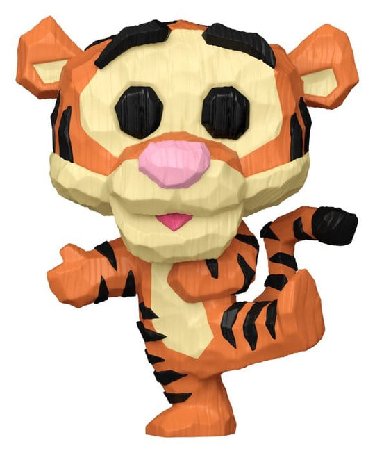 Winnie the Pooh POP! Animation Vinyl Figur Tigger (Whittled) 9 cm
