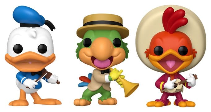 Disney POP! Vinyl Figuren 3er-Pack The Three Caballeros 9 cm