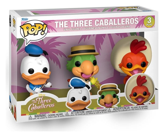 Disney POP! Vinyl Figuren 3er-Pack The Three Caballeros 9 cm