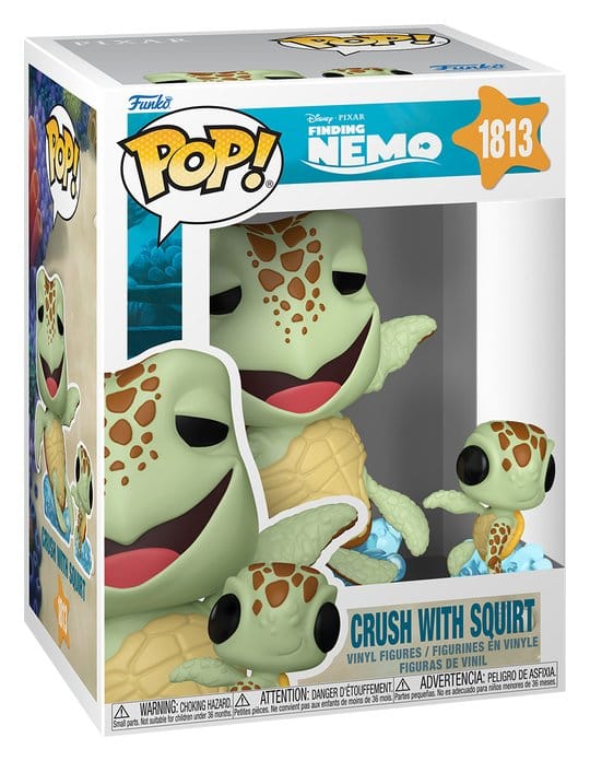 Findet Nemo POP! & Buddy Vinyl Figur Crush w/Squirt 9 cm