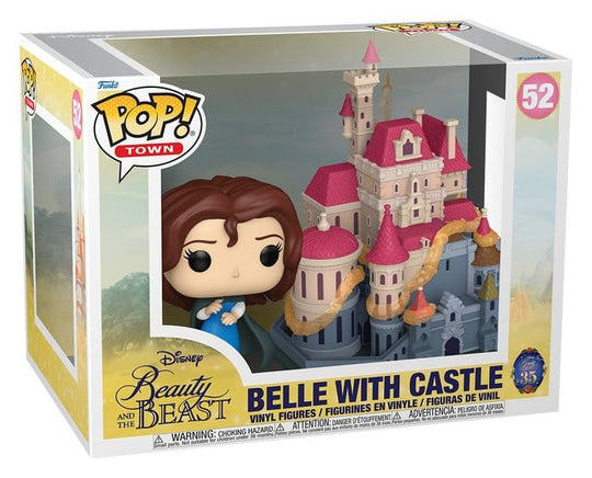 Die Schöne und das Biest POP! Town Vinyl Figuren Belle with Castle 9 cm