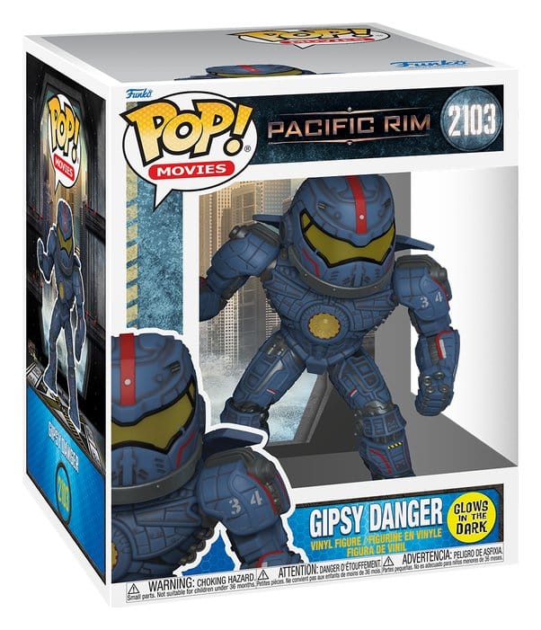 Pacific Rim Super Sized POP! Vinyl Figur Gipsy Danger (Glow) 15 cm
