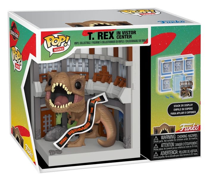 Jurassic Park POP! Nooks Vinyl Diorama Visitor's Center 16 cm