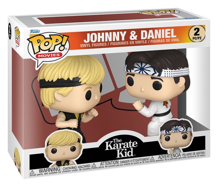 Karate Kid POP! Movies Vinyl Figuren 2er-Pack Johnny & Daniel 9 cm