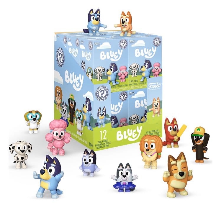 Bluey Mystery Minis Minifiguren 5 cm Bluey Display (12)