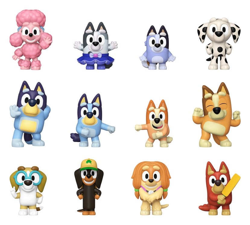 Bluey Mystery Minis Minifiguren 5 cm Bluey Display (12)