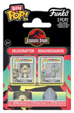 Jurassic Park Bitty POP! Vinyl Figuren 2er-Pack Velociraptor & Brachiosaurus 2 cm