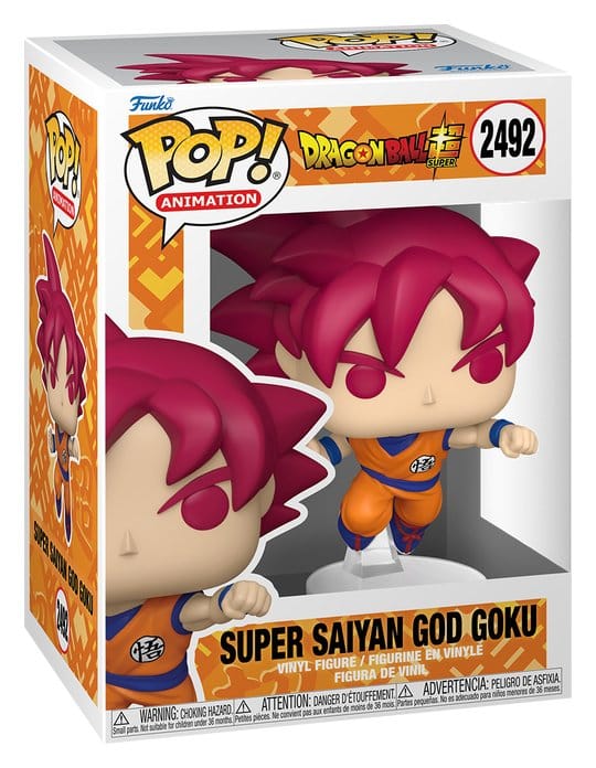 Dragon Ball Super POP! Animation Vinyl Figur Goku (Red) 9 cm
