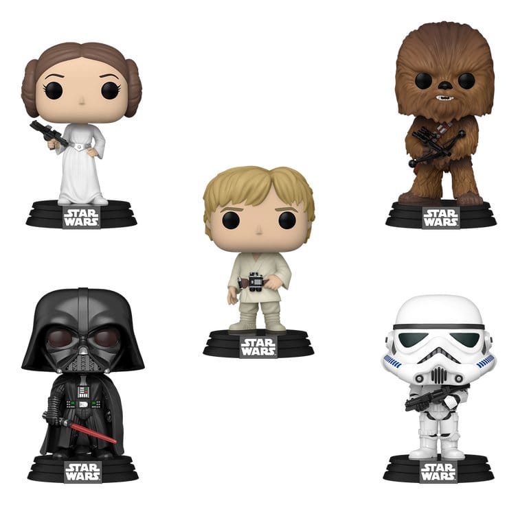 Star Wars POP! Vinyl Figuren 5er-Pack Black Friday Bundle 9 cm
