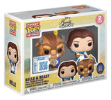 Die Schöne und das Biest POP! Vinyl Schlüsselanhänger 2er-Pack Belle & Beast 4 cm