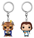 Die Schöne und das Biest POP! Vinyl Schlüsselanhänger 2er-Pack Belle & Beast 4 cm