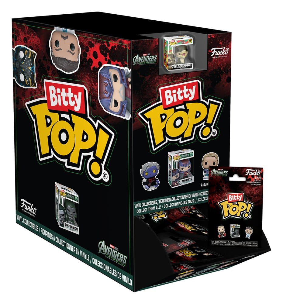 Avengers: Doomsday Bitty POP! Single Vinyl Figuren Display (24) PDQ 2,5 cm