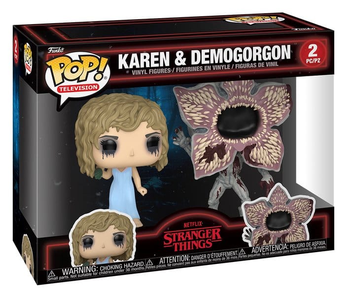 Stranger Things POP! Vinyl Figuren 2er-Pack Karen & Demogorgon 2 cm